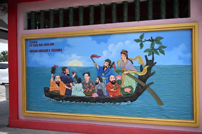 大伯公Dewa Tua Pek Kong  壁畫