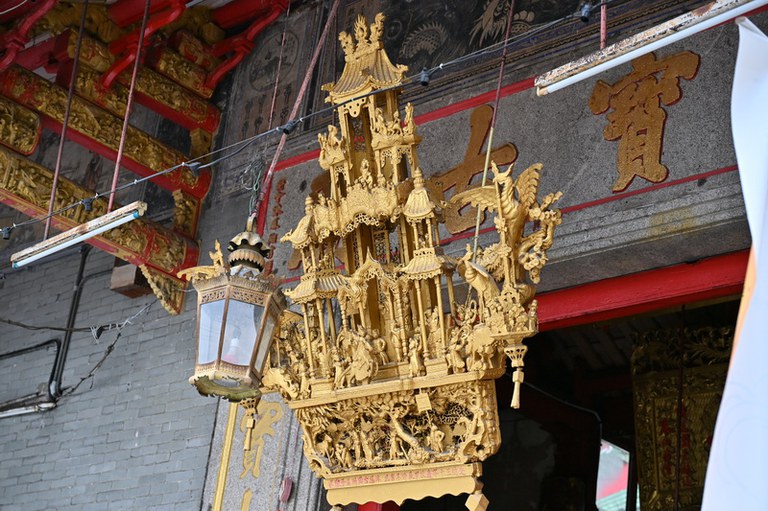 霹靂金寶古廟  門口彩屏