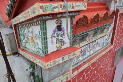 牛峰境舊廟正面墀頭裝飾